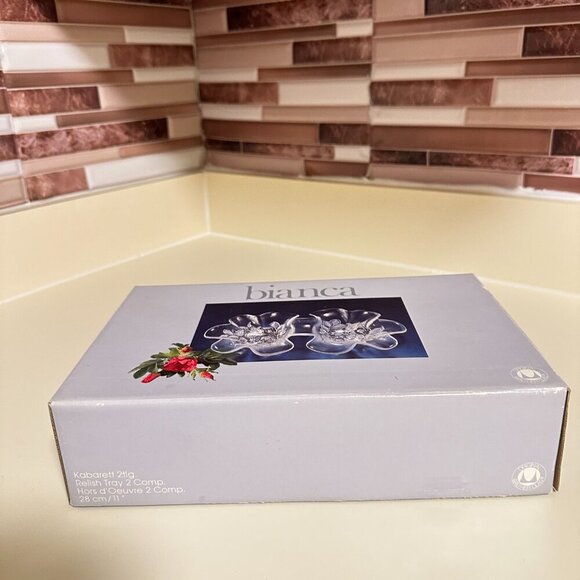 Mikasa Central Bianca  Double sided bowl. DIVIDED RELISH 2-PART. 11" - Picture 9 of 9